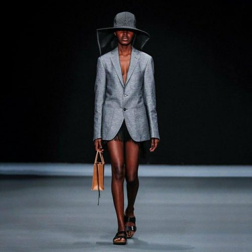 Modelo Noriah Santos na Berlim Fashion Week